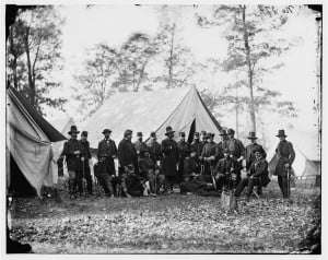 Ambrose Burnside with Staff