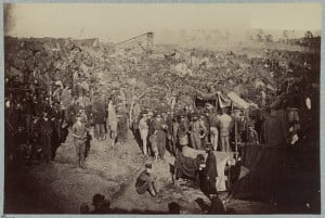 Andersonville Prison, Men Receiving Rations