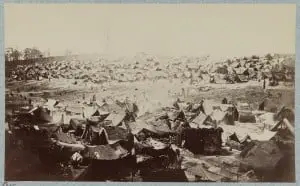 Andersonville Prison Northwest View, August 17th 1864