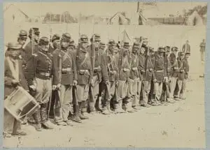 Company C, 110th Pennsylvania Infantry After the Battle of Fredericksburg