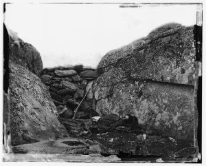 Confederate Sharpshooter at Gettysburg