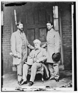 Robert E Lee With Officers at McLean's House, Appomattox, VA After His Surrender