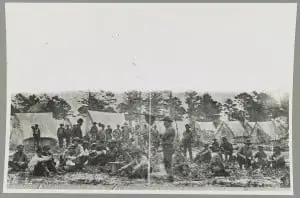 Alabama troops in Confederate camp Pensacola, FL