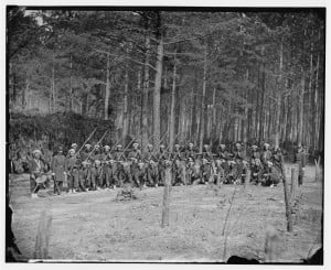 Company F, 114th Pennsylvania Infantry (Zouaves) with Fixed Bayonets