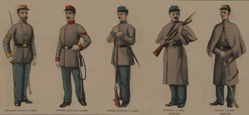 Civil War Uniform What Did, Red Coats Vs Blue Civil War