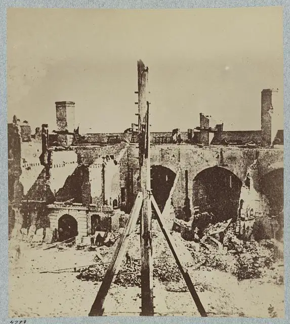 Fort Sumter Interior Damage, 1861