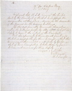 Harper's Ferry Surrender Demand Letter