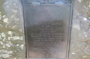 Memorial Tablet for the Signal Corps on Little Round Top