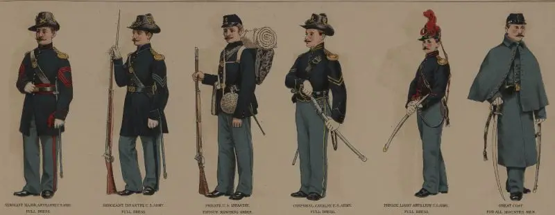 Civil War Uniform What Did, Red Coats Vs Blue Civil War