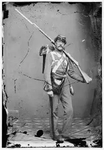 Union Soldier with Civil War Bayonet