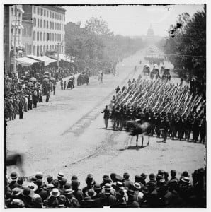 Union Soldiers with Fixed Bayonets, Washington D.C. 1865