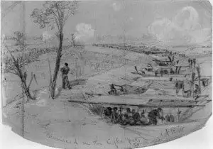 Union troops in Rifle Pits