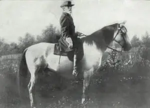 Robert E. Lee on his horse Traveler