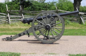 Civil War Whitworth cannon