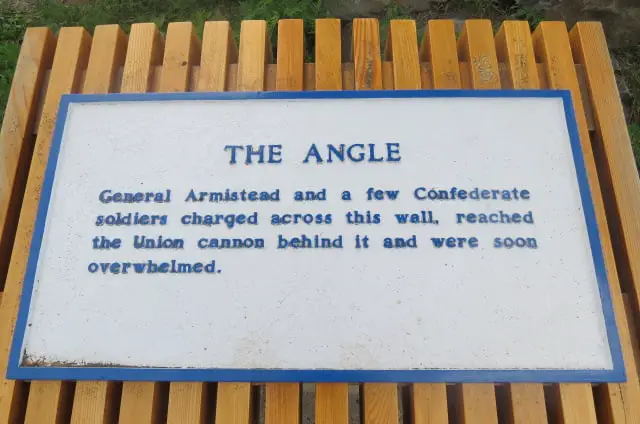 Bloody Angle Plaque - High Water Mark of the Confederacy
