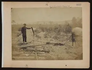 Confederate Railroads - Destroyed Railway Line