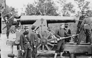 Civil War Cannon at Fort-Woodbury, Virginia